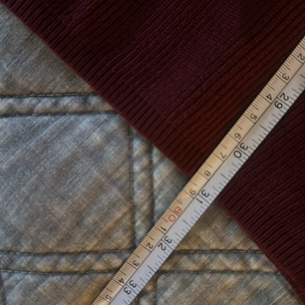 Elegant Burgundy Wrap Sweater Dress - Picture 6 of 7